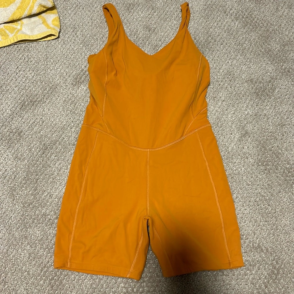Lululemon bodysuit autumn orange NWOT